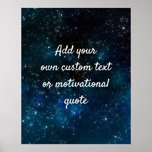 Create A Custom Quote Poster _ Night Sky