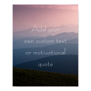 Create A Custom Quote Poster - Pink Sunset