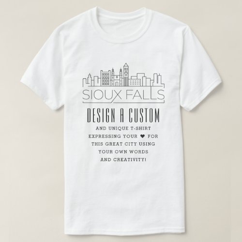 Create A Custom Sioux Falls S Dakota Themed T_Shirt