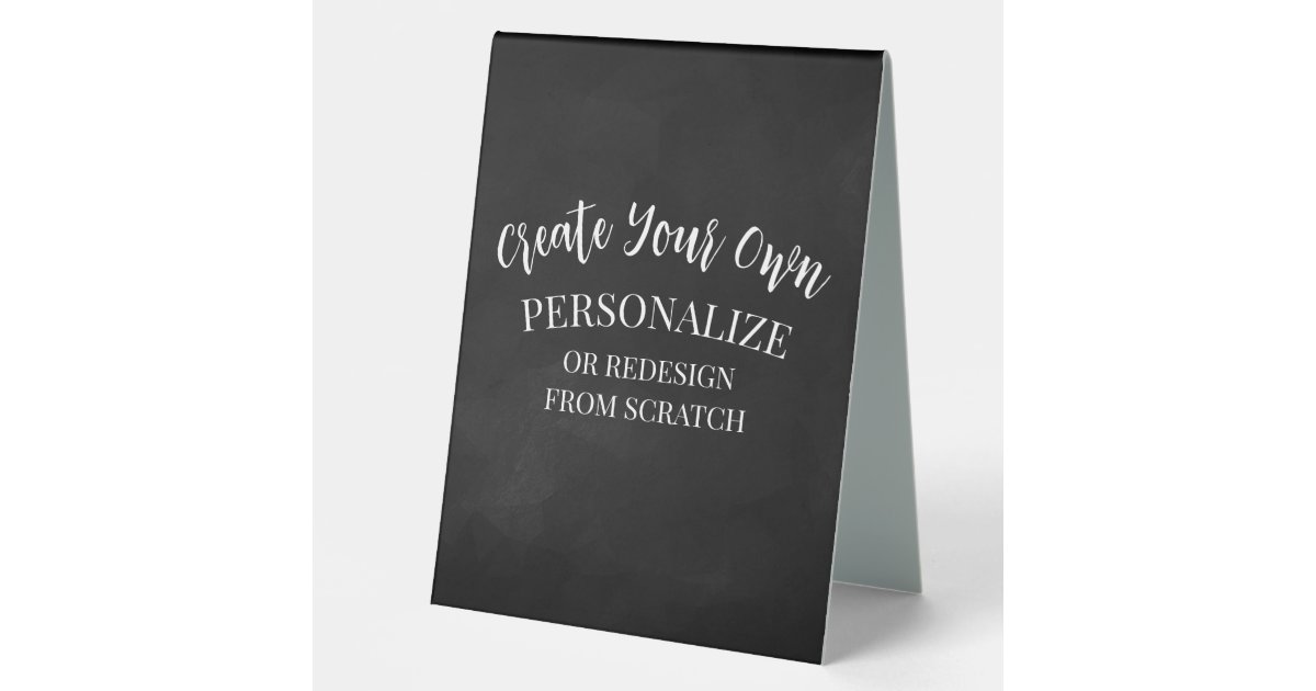 Custom Table Tent Sign