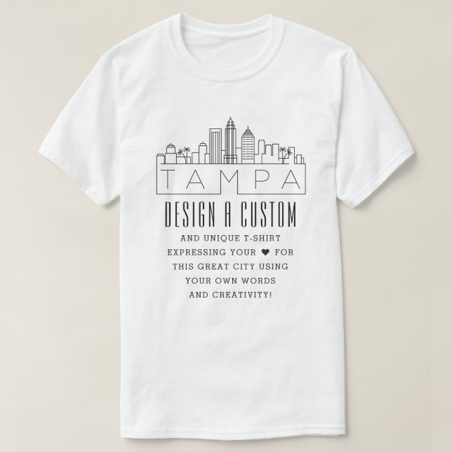 Create A Custom Tampa, Florida Themed T-Shirt (Design Front)
