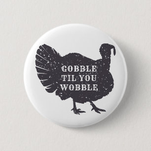 Create A Custom Text Turkey Thanksgiving Button