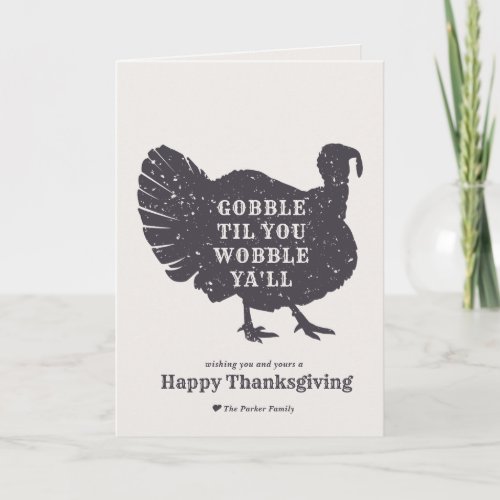 Create A Custom Text Turkey Thanksgiving Card