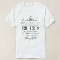 Create A Custom Washington DC Themed T Shirt Zazzle