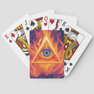 Create a dynamic and futuristic illustration  poker cards