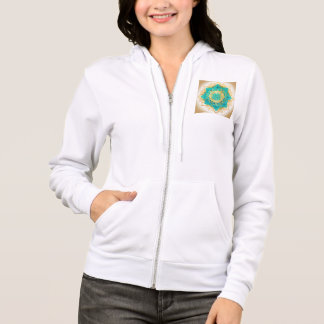 Create a feminin flat geometric oriental water hoodie