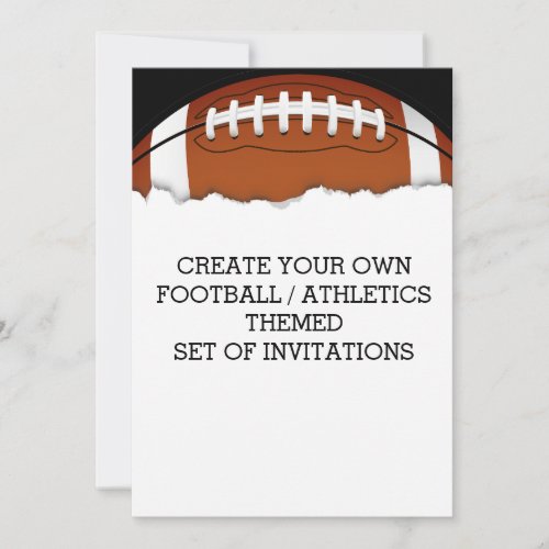 Create a Football Themed Invitation