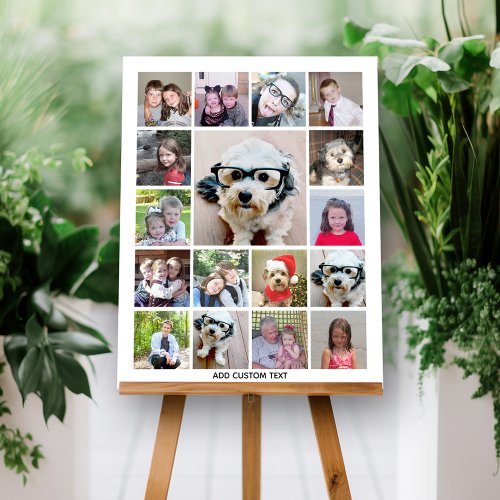 Create a Funky Photo Collage with 17 Photos Foam Board