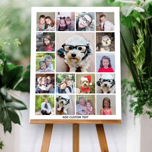 Create a Funky Photo Collage with 17 Photos Foam Board (Create a 17 Photo Collage Sign Board for a party or to display on your wall as a keepsake)