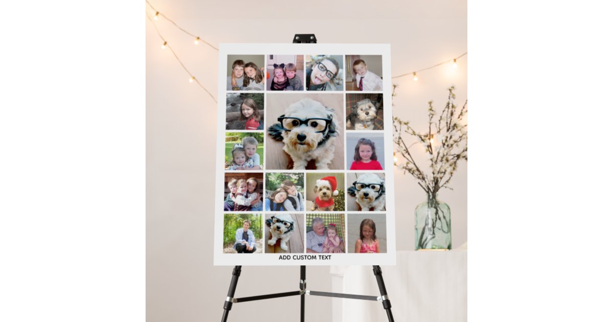 how to make a picture collage on poster board