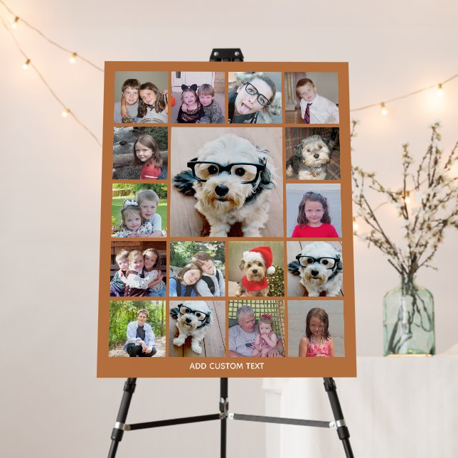 Create a Funky Photo Collage with 17 Photos Foam Board (In Situ (Stand))