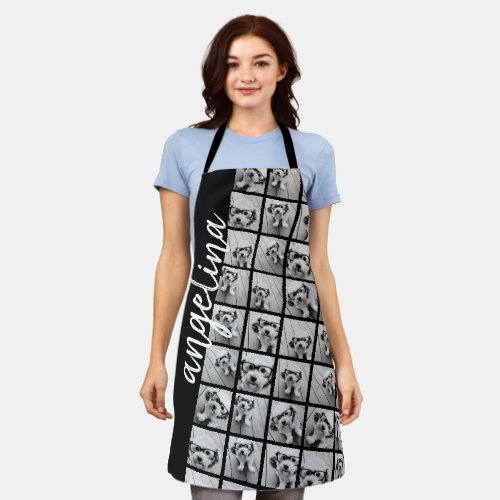 Create a Funky Photo Collage with 18 Photos Apron