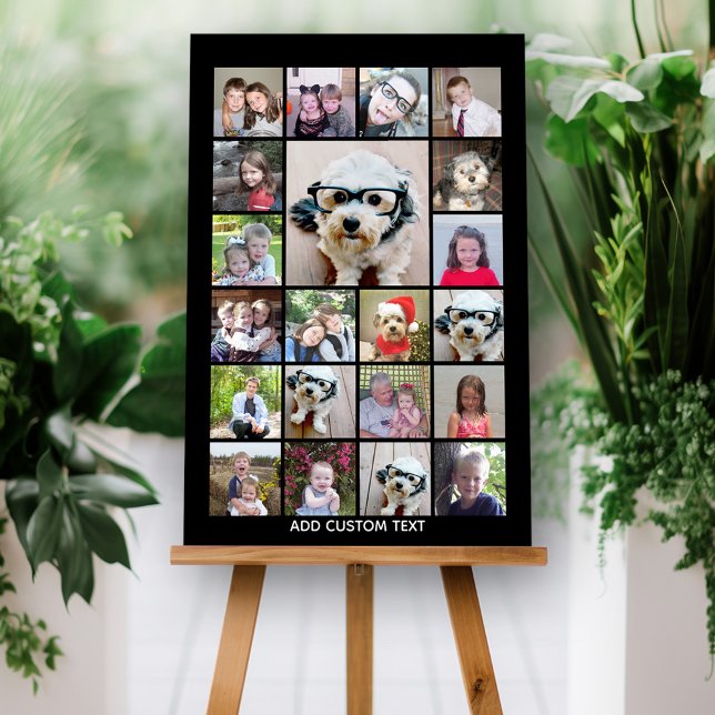 Create a Funky Photo Collage with 21 Photos Foam Board (Create a 21 Photo Collage Sign Board for a party or to display on your wall as a keepsake)