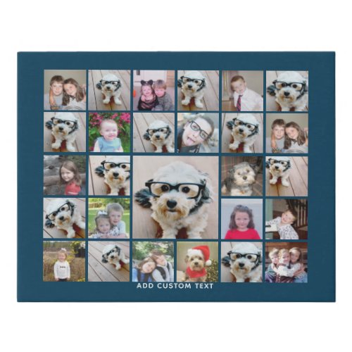 Create a Funky Photo Collage with 27 Photos Faux Canvas Print