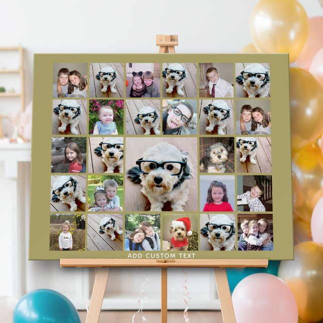 Create a Funky Photo Collage with 27 Photos Foam Board (Custom Photo Collage Foam Board)