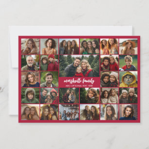 Create a Funky Photo Collage with 27 Photos Holiday Card