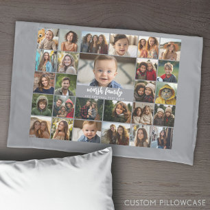 Create a Funky Photo Collage with 27 Photos Pillow Case