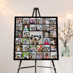 Create a Funky Photo Collage with 33 Photos Foam Board
