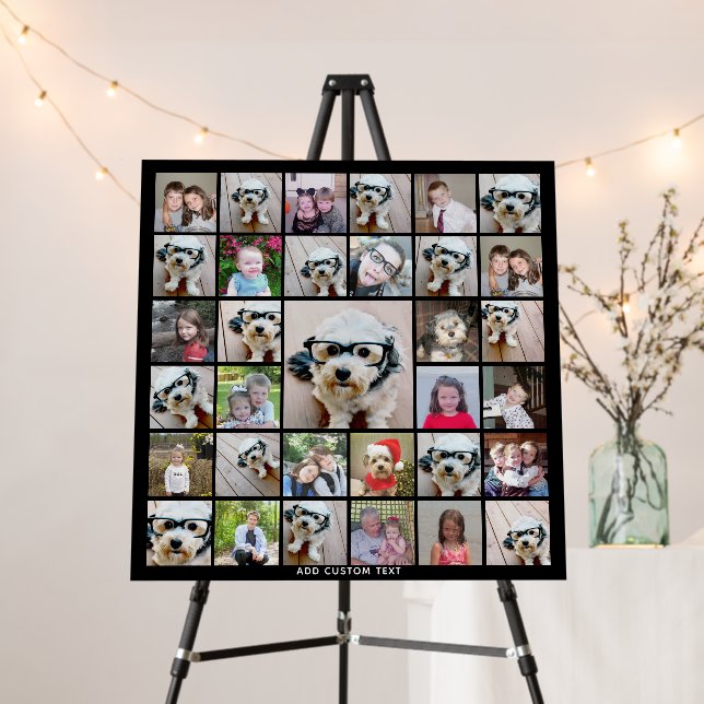 Create a Funky Photo Collage with 33 Photos Foam Board (In Situ (Stand))