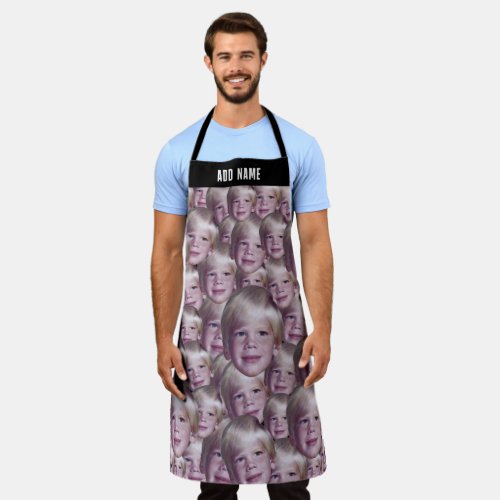 Create a Funky Photo Collage with your Custom Face Apron