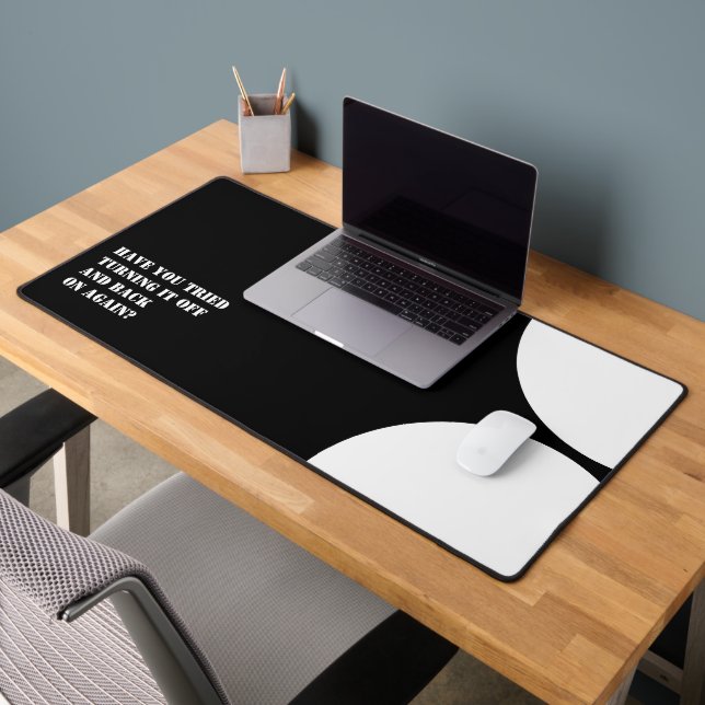 Create a funny saying personalized desk mat (Office 2)