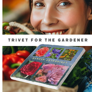 Create A Gardener's Gift with this 5-Photo Upload Trivet
