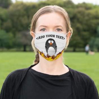 Create A Linux Penguin Adult Cloth Face Mask by Iverson_Designs at Zazzle