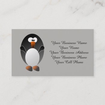 Create A Linux Penguin Business Card by Iverson_Designs at Zazzle