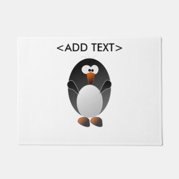 Create A Linux Penguin Doormat by Iverson_Designs at Zazzle