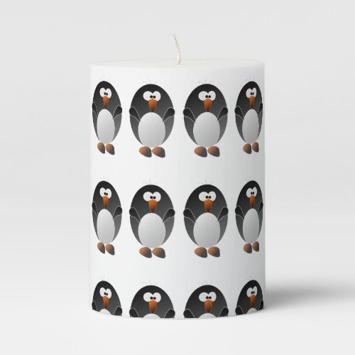 Create a Linux Penguin Pillar Candle