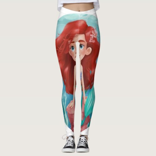 create a little mermaid legging