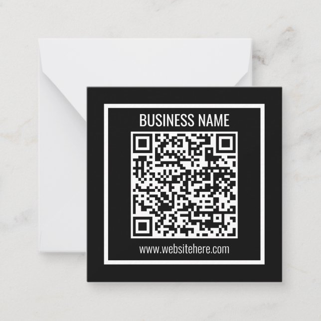 Create a Modern QR code Instantly  Note Card (Front)