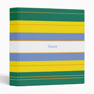 Create-A-Name Classic Stripes 1Binder 3 Ring Binder