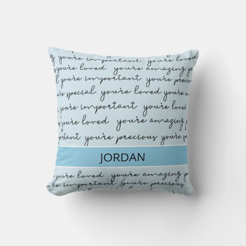 Create a nurturing and loving environment for your throw pillow