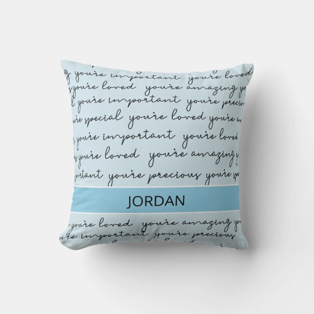 Create a nurturing and loving environment for your throw pillow (Front)
