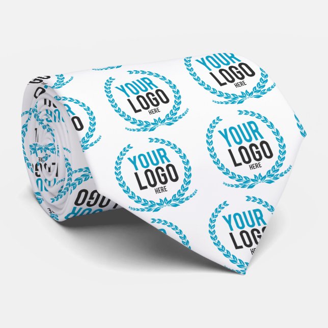 Create A Patterned 2-sided Custom Business Logo Tie (Rolled)