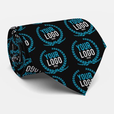 Create A Patterned | Dark Colored Business Logo Neck Tie
