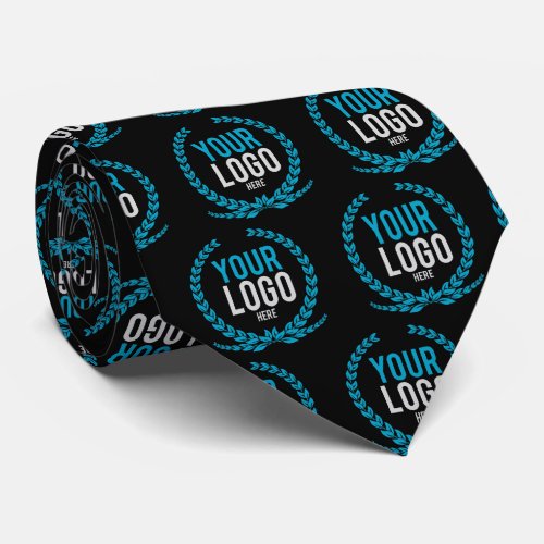 Create A Patterned  Dark Colored Business Logo Neck Tie