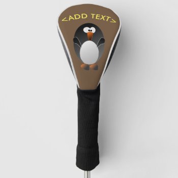 Create A Penguin Golf Golf Head Cover by Iverson_Designs at Zazzle