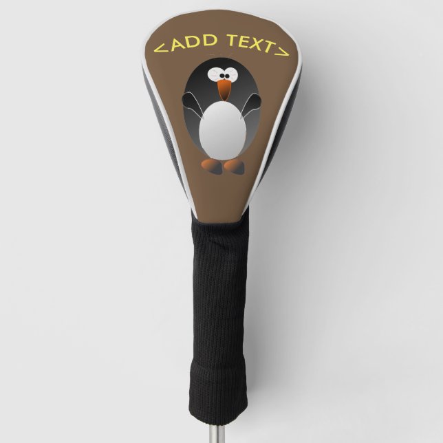 Create a Penguin Golf Golf Head Cover (Front)