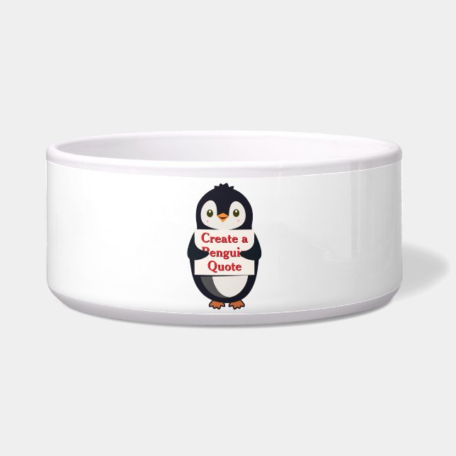 Create a Penguin Quote Bowl (Front)