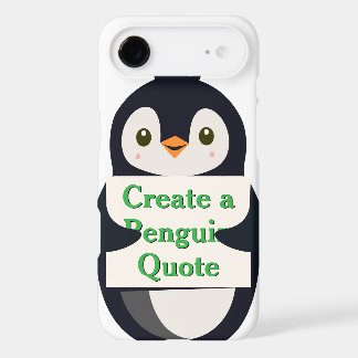 Create a Penguin Quote iPhone 17 Air Case