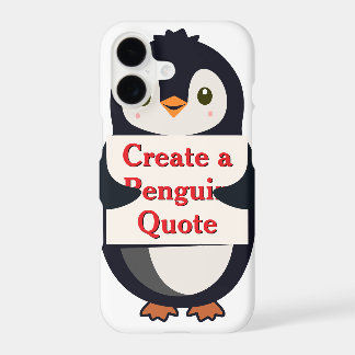 Create a Penguin Quote iPhone 17 Case