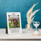 Create A Pet Memorial Photo Plaque