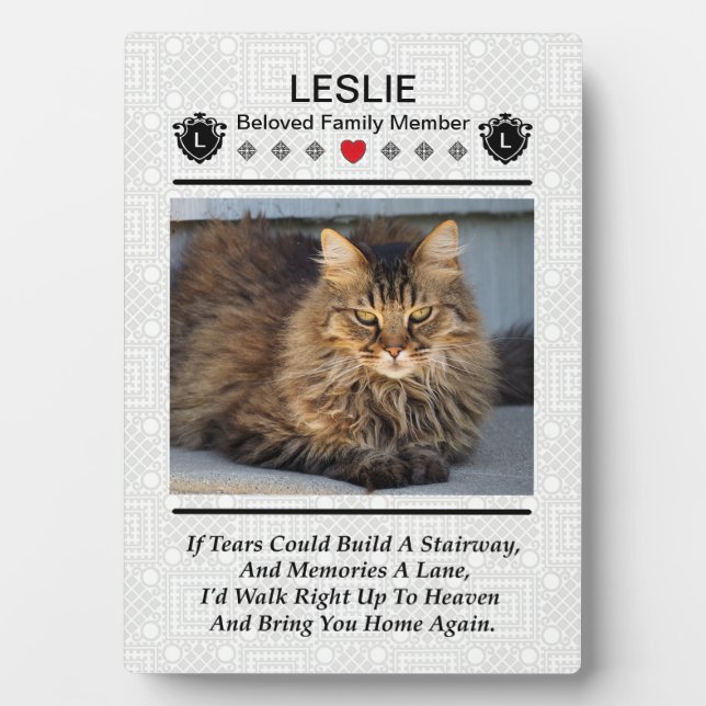 Create A Pet Memorial Photo Plaque (Front)
