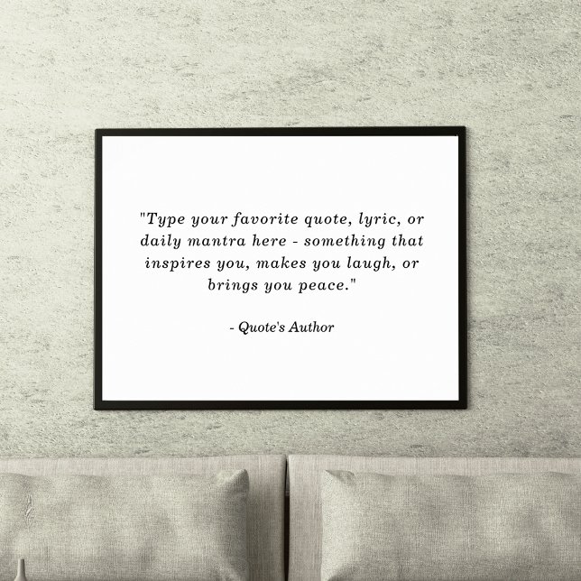 Create a Poster with Your Own | Favorite Quote (Creator Uploaded)