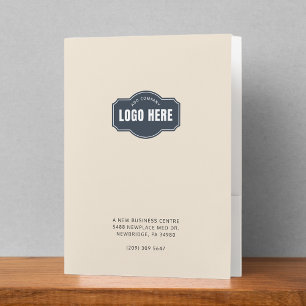 Create A Presentation Folder With A Business Logo