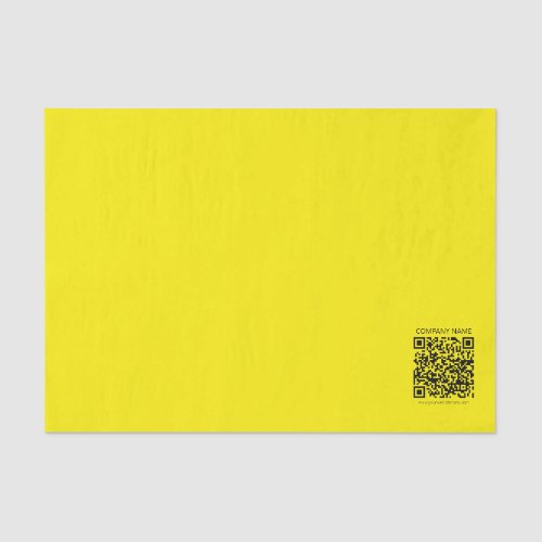 Create a QR Code | Easily Seen Bright Yellow Black Tissue Paper