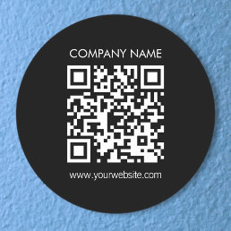 Create a QR code instantly Modern simple design Classic Round Sticker