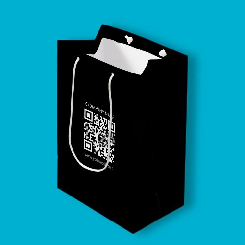 Create a QR code instantly Modern simple design Medium Gift Bag